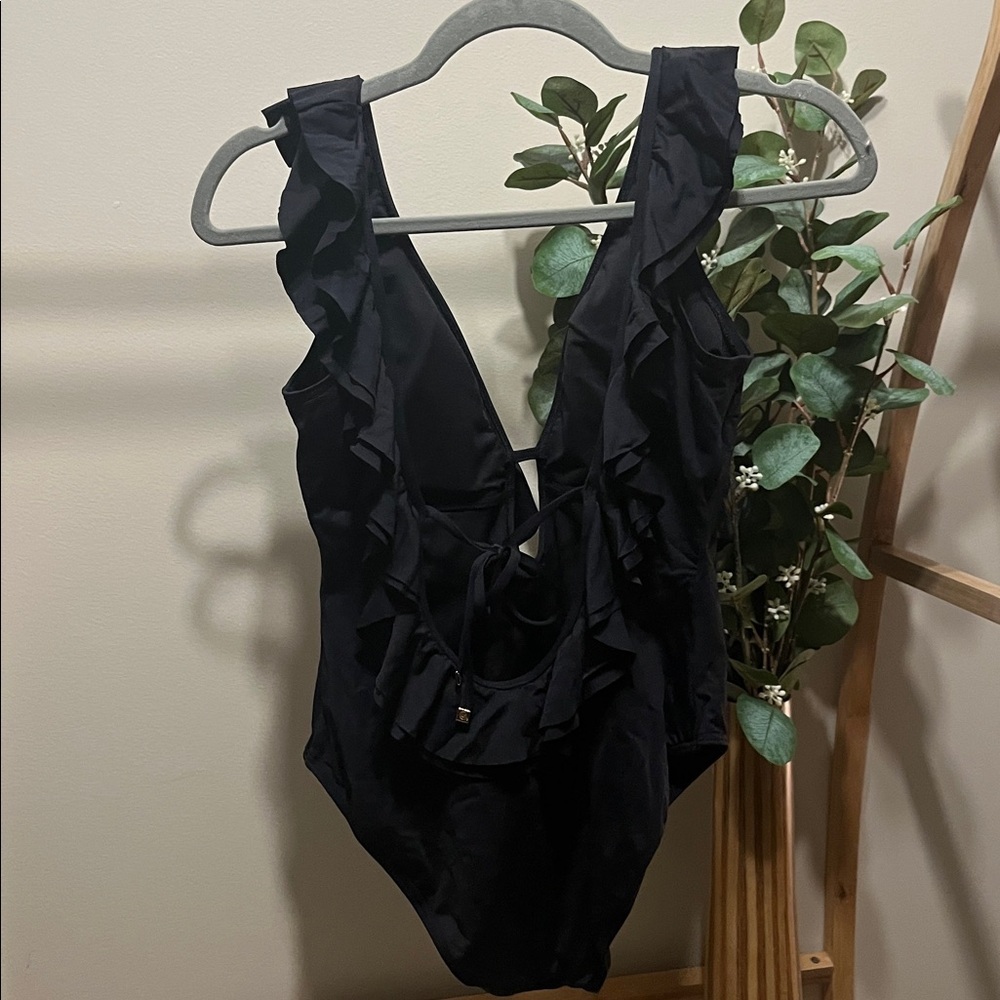 Michael Kors Elegant Navy Swimsuit - Picture 3 of 3